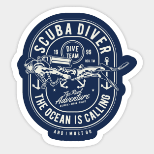 Scuba Diver Sticker